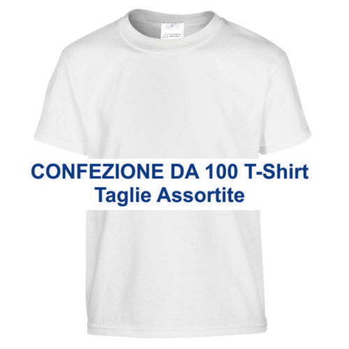 confezione 100 T-Shirt uomo